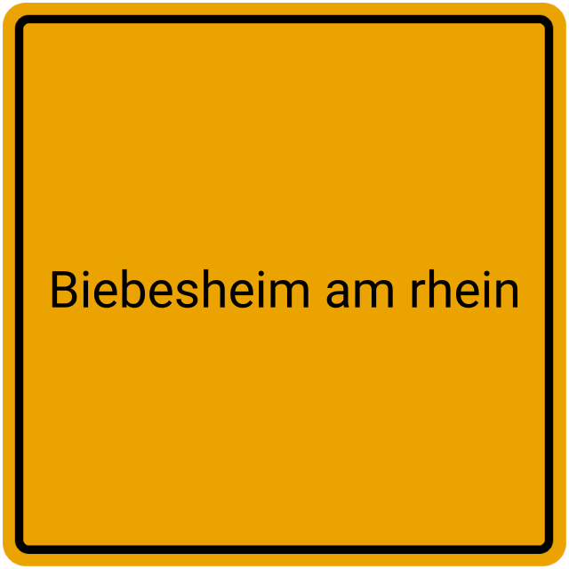 Meldebestätigung Biebesheim am Rhein